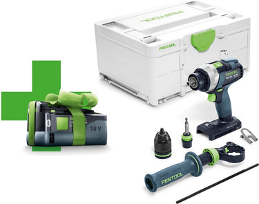 Festool tdc 18 4 i-basic-5,0 quadrive accu schroefboormachine 18v 5.0ah in systainer - 577052