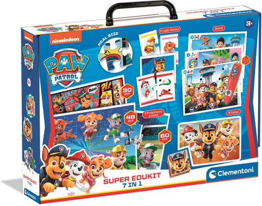 Clementoni paw patrol - super edukit - 7 spelletjes in 1 - educatief speelgoed - pratende pen - vanaf 3 jaar