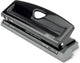 Merkloos sans marque 1725 instelbare 6-gaats perforator, 9 vel perforatiecapaciteit, zwart