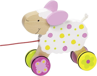 Goki houten trekdier schaap