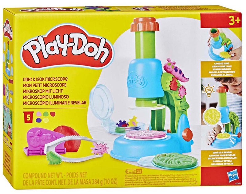 Chargez l'image dans la visionneuse de la galerie, Play-doh microscoop met licht speelset - boetseerklei - 5 potjes - knutselen voor kinderen
