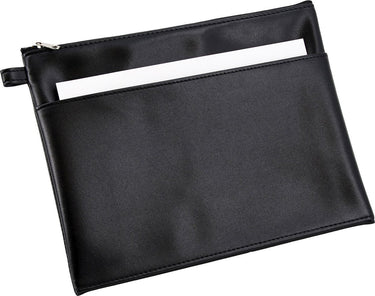 Alassio opbergetui - kunstleer - zwart - formaat 25 x 19 cm - penetui - tekenetui - accessoiretas - ju-42230