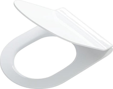 Tiger veiros - wc bril d-vorm - toiletbril met deksel - soft close - easy clean functie - thermoplast - wit