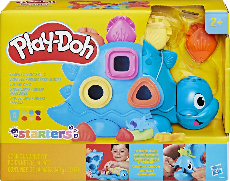 Chargez l'image dans la visionneuse de la galerie, Play-doh stavormen en kleuren dino - 6 kleipotjes

