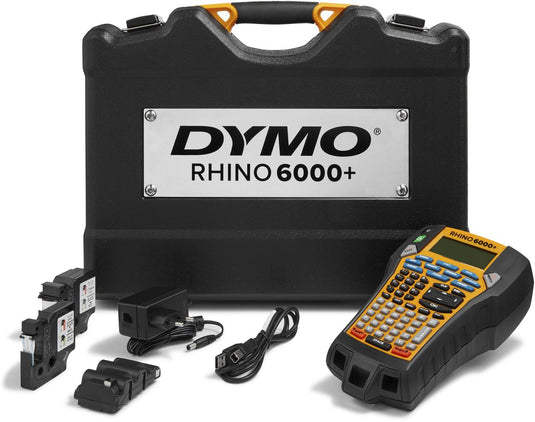 Dymo rhino 6000+ industriële labelmaker in harde kofferset | labelprinter boordevol functies met pc-aansluiting