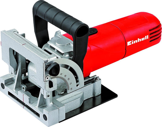 Einhell lamellendeuvelfrees tc-bj 900 - 860 w - 11.000 t min - ø100x22x3,8 mm - max. freesdiepte: 14 mm - hoekinstellingen: 0°-90° - incl. stofzak