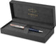 Parker sonnet balpen | intrepid journeys collection, mt. fuji edition | blauwe lak en massief zilver met rosé gouden details | medium penpunt met zwarte inkt | geschenkverpakking