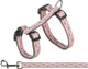 Trixie - kattentuig met riem - grijs roze - 27-45 cm 1 cm - 120 cm