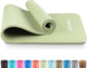 Tunturi nbr yogamat anti slip - fitnessmat extra dik zacht - sportmat - 180x60x1.5cm - incl trainingsapp - mint