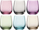 Leonardo sora drinkglas assorti 250 ml - set 6