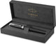 Parker ingenuity vulpen | core-collectie | zwart met chroomafwerking | medium punt | zwarte inkt | geschenkdoos
