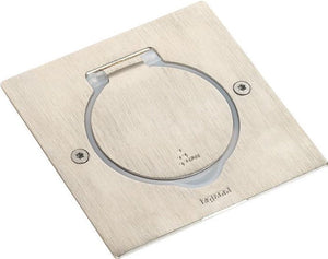 Legrand - stopcontact schuko vloer 2p alu - zilver
