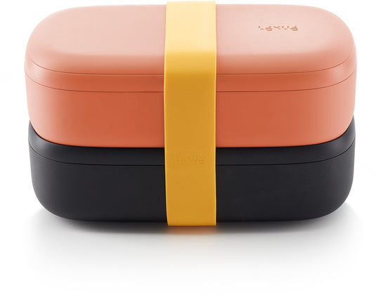 Lékué lunchbox broodtrommel - to go - 1 l - coral pink
