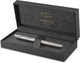 Parker sonnet-vulpen | roestvrij staal met palladium rand | medium penpunt | cadeauverpakking