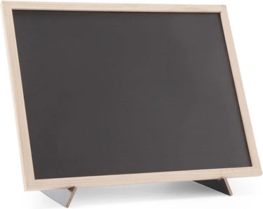 Hendi krijtbord met houten frame en standaard – 300x400 mm – groot formaat