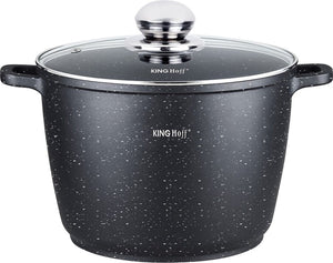 Kinghoff 1599 - hoge braadpan - met aromaknop - 28 cm - 10 liter