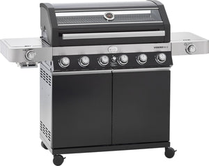 Rösle barbecue - barbecue gas videro g6-s vario 30 mbar - roestvast staal - zwart