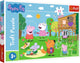 Trefl peppa pig puzzel - fun in the grass - 24 stukjes.