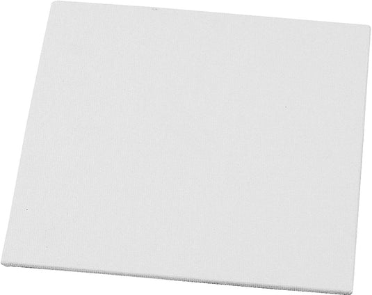 Creativ company canvas paneel - paneel voor schilderen - klein vierkant schilderpaneel - wit schildercanvas - verpaneel - schilderpaneel - paneeldoek - gespannen canvas - canvasbord - 280 gram -15 x 15 cm