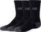 New balance youth active crew socks 3 pack unisex sportsokken - black