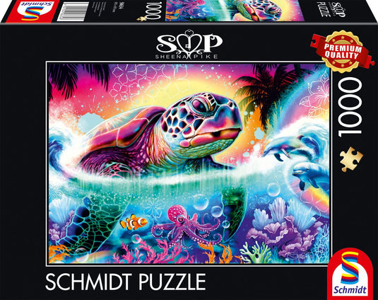 Schmidt - legpuzzel - neon schildpad - sheena pike - 1000 stukjes - volwassenen - vanaf 12 jaar