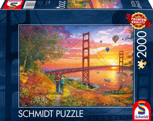 Schmidt - legpuzzel - wandeling naar de golden gate bridge - 2000 stukjes - volwassenen - vanaf 14 jaar