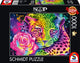 Schmidt - legpuzzel - neon regenboogleopard - sheena pike - 1000 stukjes - volwassenen - vanaf 12 jaar