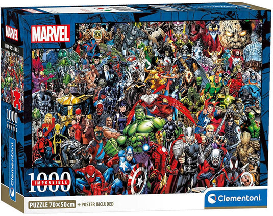 Clementoni onmogelijke legpuzzel marvel - 1000st.