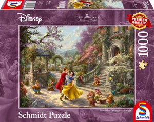Schmidt - legpuzzel - disney, sneeuwwitje, dans met de prins - thomas kinkade studios - 1000 stukjes - volwassenen - vanaf 12 jaar