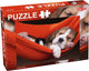 Tactic sleeping puppy – puzzel – 56 stukjes – lief dierenportret voor jonge puzzelaars – strak en rustgevend ontwerp – hoogwaardige scandinavische kwaliteit