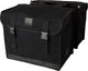 Fastrider canvas hybride 37 dubbele fietstas zwart 65l - afgeschuind - waterafstotend canvas - reflecterend - geschikt voor e-bike