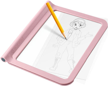Kidywolf kidydraw pro fashion– verlicht tekentablet voor kinderen met dubbelzijdige leer- en creatieve functies - 5+