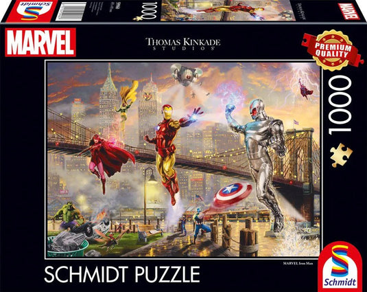 Schmidt - legpuzzel - marvel - iron man - thomas kinkade studios - 1000 stukjes - volwassenen - vanaf 12 jaar