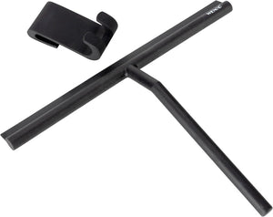 Wenko extra brede douchewisser mola xxl 32cm rvs zwart, met ophanghaak - raamwisser - trekker douche