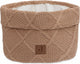 Jollein - commodemandje - commode mandje voor babykamer- 14x18cm - opbermand - check knit biscuit