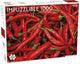 Tactic impuzzlible: red hot chili peppers – puzzel – 1000 stukjes – extreme patroonuitdaging – strak en rustgevend ontwerp – hoogwaardige scandinavische kwaliteit