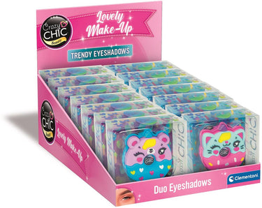Clementoni crazy chic oogschaduw dieren donut blauw roze