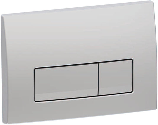 Geberit delta50 bedieningsplaat - 2-toets spoeling - rechthoekige knoppen - mat chroom