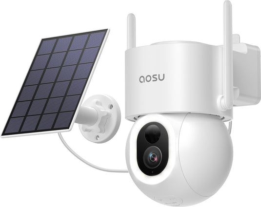 Aosu solarcam d1 max - beveiligingscamera - 3k resolutie - 2-weg audio - 360° zicht ai tracking