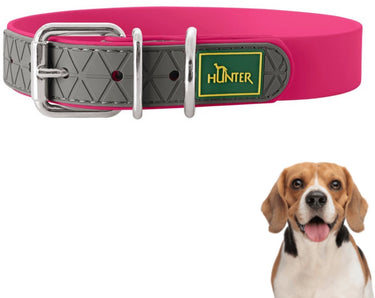 Hunter convenience - hondenhalsband - roze - maat s - 28-36cm