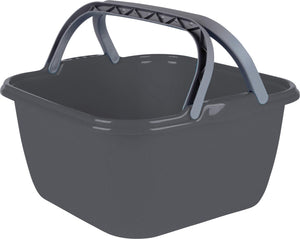 Bo-camp - afwasbak camping - vierkant - 13 liter - grijs