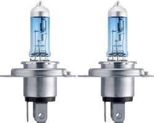 Philips hauptlampe white vision ultra lamp h4 12v kit white visors. ult