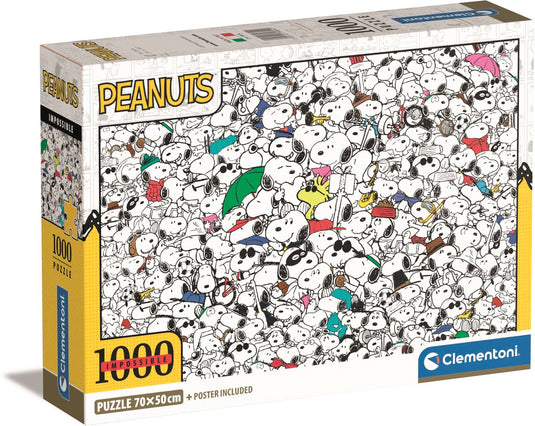 Clementoni - puzzel - 1000 stukjes - impossible peanuts - puzzel voor volwassenen
