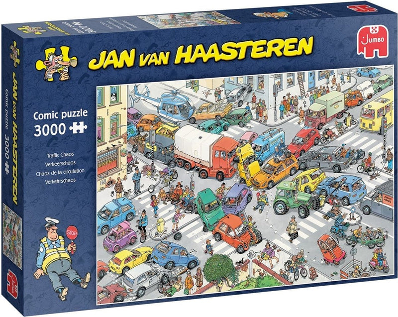 Afbeelding laden in galerijviewer, Jan van haasteren legpuzzel - traffic chaos, 3000st.
