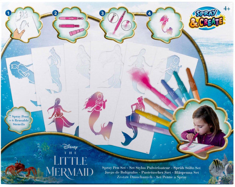 Cargue la imagen en el visor de la galería, Disney the little mermaid the little mermaid blaaspennen set
