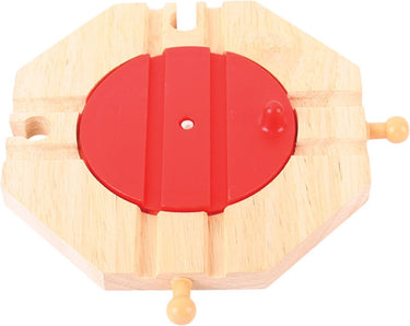 Bigjigs houten rails - 4-richting draaiplateau