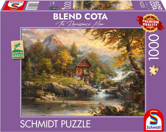 Schmidt legpuzzel zomerhuis 1000 stukjes blend cota volwassenen.