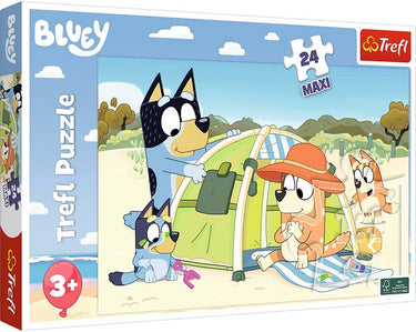 Trefl bluey's great day bbc bluey 24 maxi stukjes legpuzzel - 24 stukjes - vanaf 3 jaar