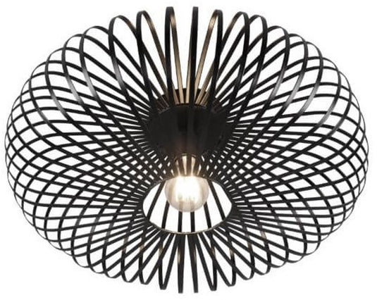 Trio johann - plafondlamp - zwart mat - excl. 1x e27 60w - d: 50cm