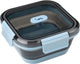 Lurch up down vouwbare lunchbox rond uit silicone pp blauwgrijs 800ml